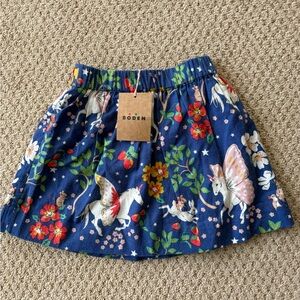 Mini Boden NWT Printed Pull-On Twirly Skirt
2-3 yr navy blue Unicorn design